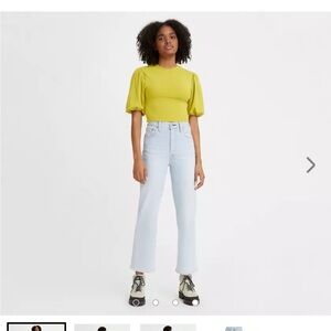 LEVI’S ribcage straight ankle jeans fall storm size 26